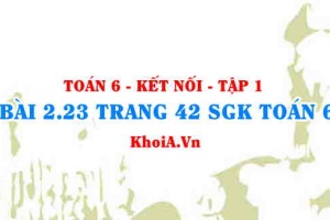Bài 2.23 trang 42 SGK Toán 6 tập 1 Kết nối tri thức